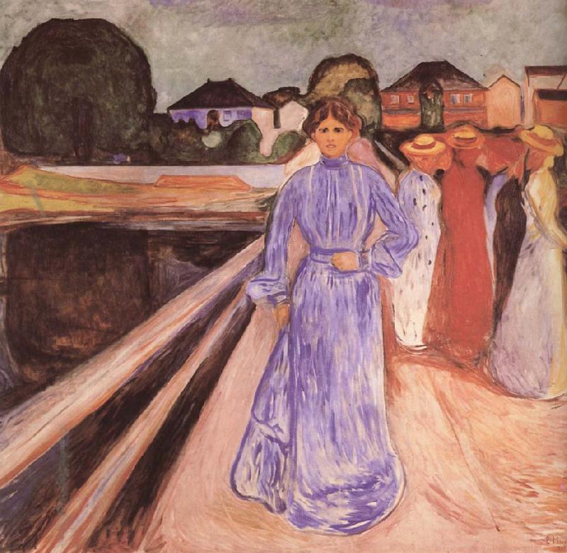 Edvard Munch Girl on the bridge